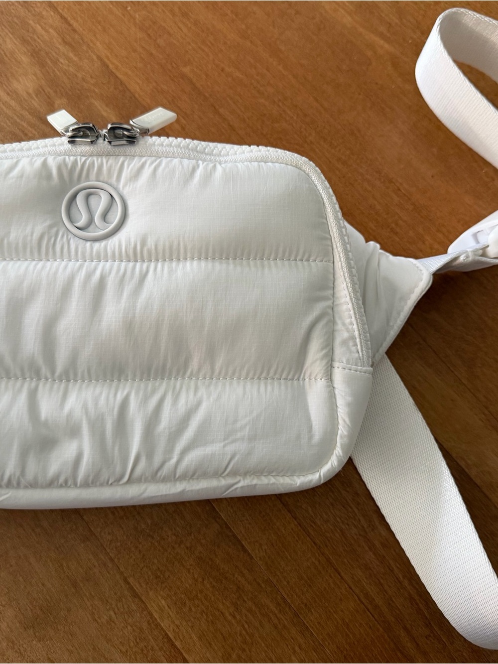 lululemon athletica White Quilted Crossbody Belt Bag